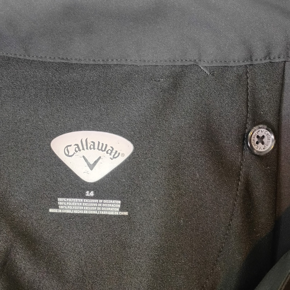Callaway Womens Black Golf Shorts Knee Length Performance Size 14 Activewear - Picture 11 of 12